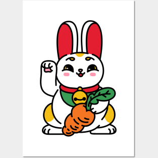 MANEKI NEKO BUNNY Posters and Art